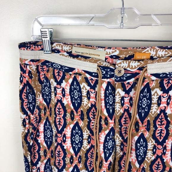 Pilcro & The Letterpress Paz Ikat Joggers Size 26 - Picture 2 of 4